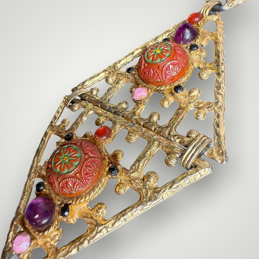 Vintage JULIANA D&E MOROCCAN MATRIX NECKLACE 20 inch - Picture 7 of 16